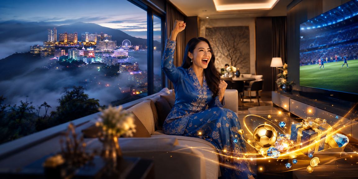 Suasana kasino Genting Highlands dengan pengunjung berbaju kurung menikmati permainan meja