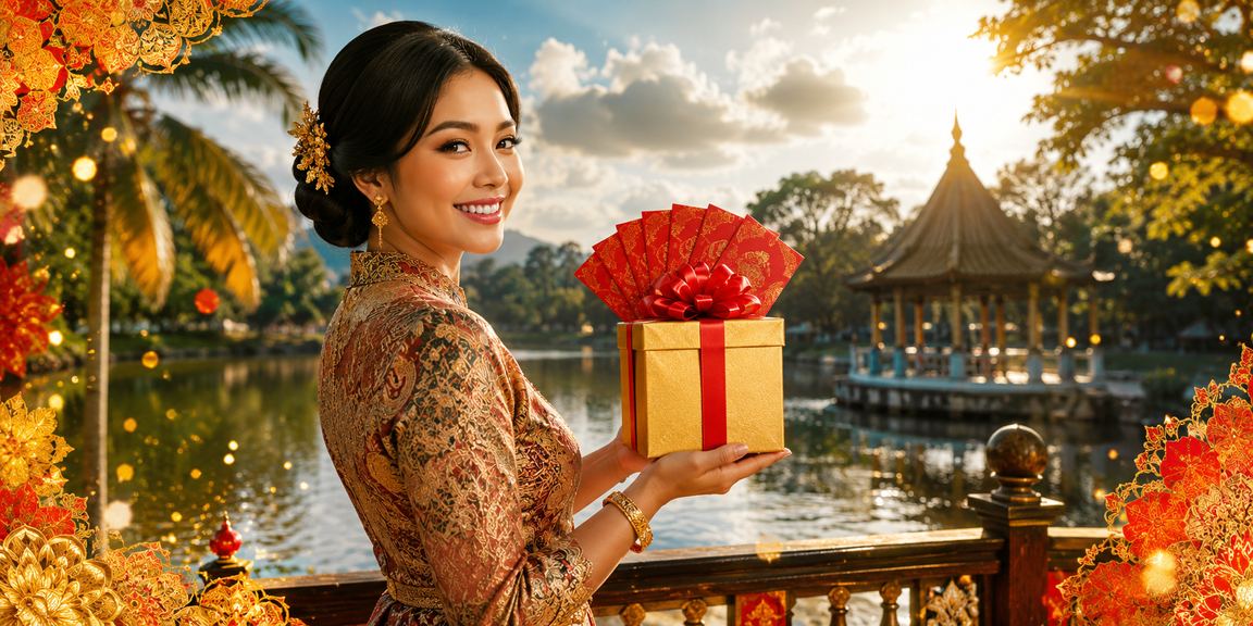 Sambutan perayaan Malaysia dengan bonus sampul merah mencerminkan semangat komuniti c1000